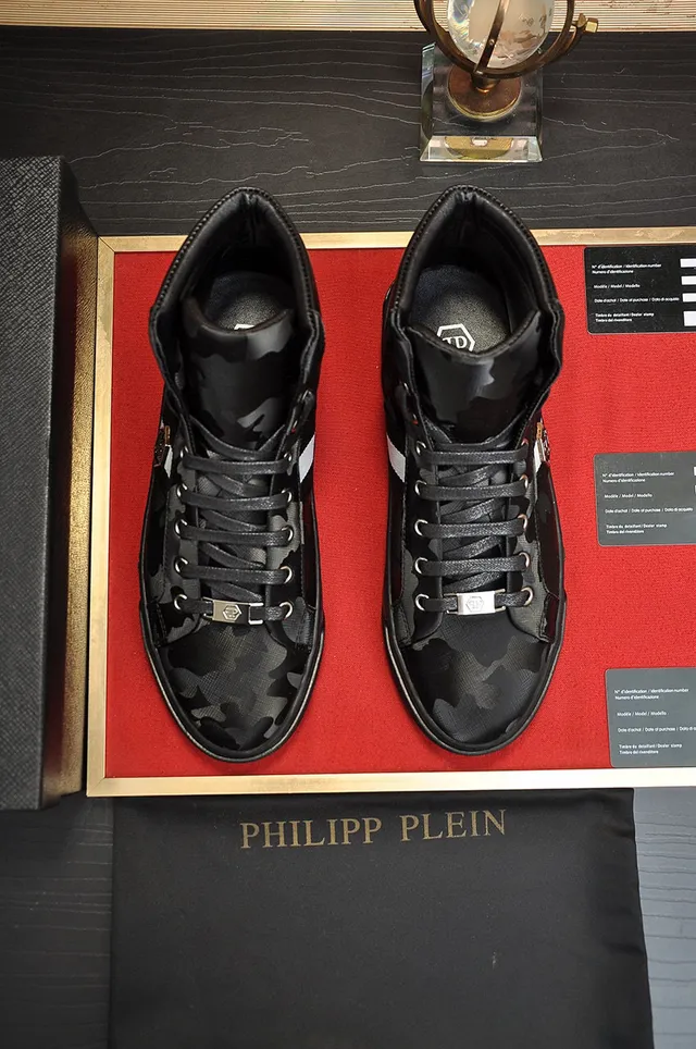 Philipp Plein Camouflage-Print High-Top Sneaker