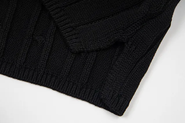 Polo Ralph Lauren Beige Navy Cable-Knit Sleeveless Polo Shirt
