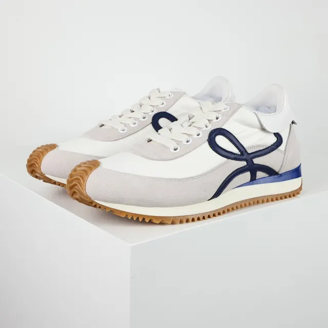 Loewe Anagram Sneaker Off-White Gray Navy Gum Lifestyle Sneakers