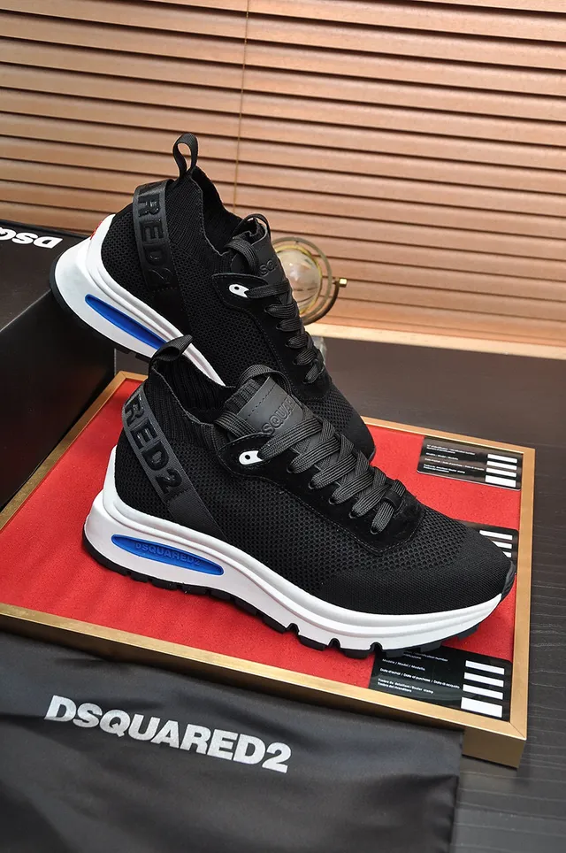 Dsquared2 ICON Black and White Chunky Sneakers