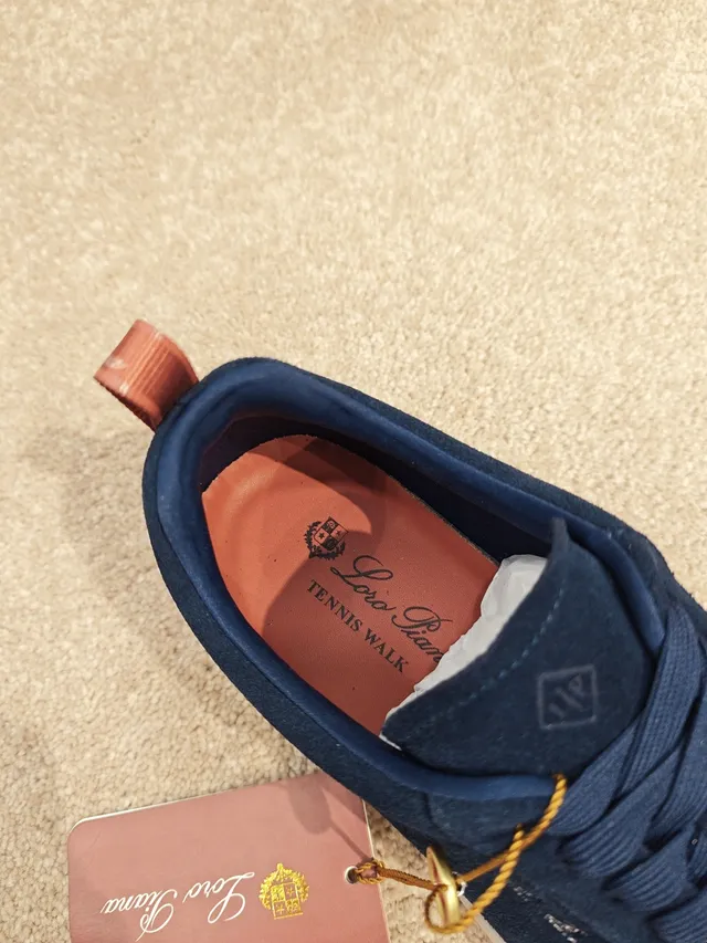Loro Piana Navy Suede Lifestyle Sneaker