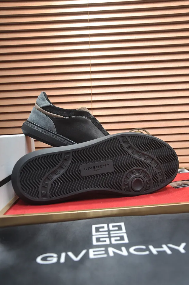Givenchy City Sport Black Gray Suede Panel Lifestyle Sneakers
