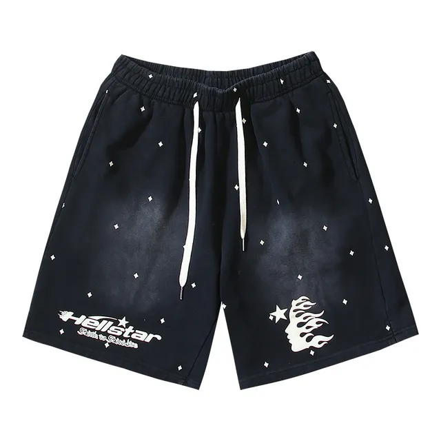Hellstar Star Print Graphic Shorts