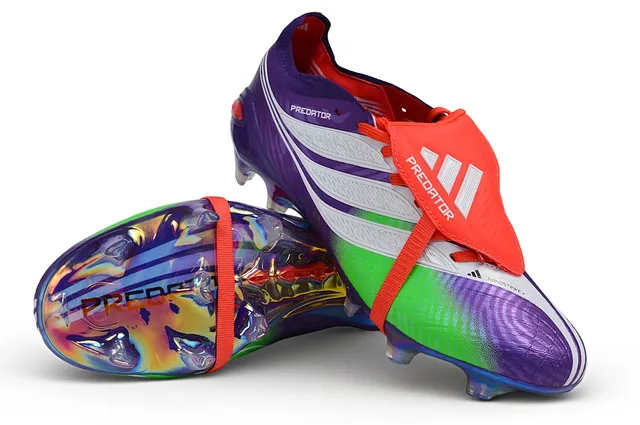 Adidas Predator Purple Multicolor Low-Cut Football Boot Holographic Iridescent Heel Firm-Ground Soccer Shoes