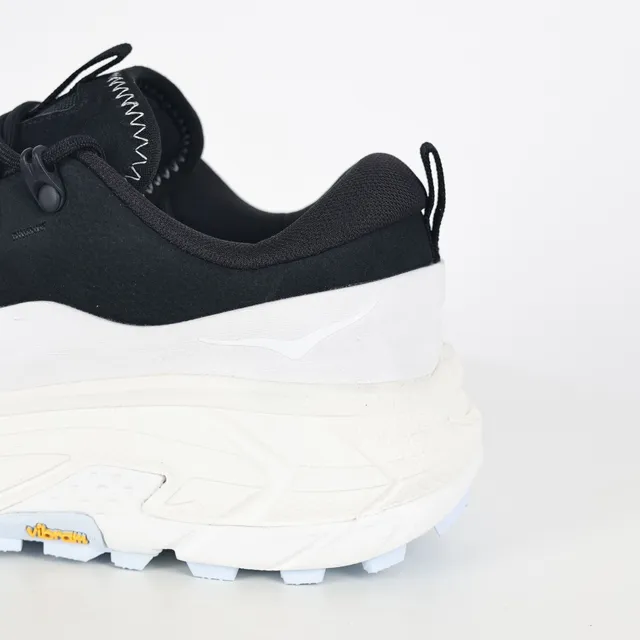 Salomon Black White Chunky Trail-Inspired Sole Suede Upper Running Shoes