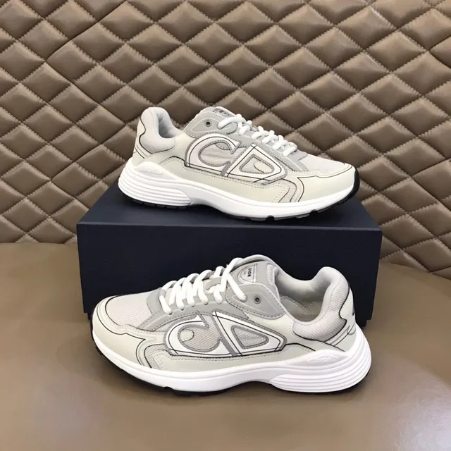 Dior B23 Embroidered CD Monogram Off-White Lifestyle Sneakers
