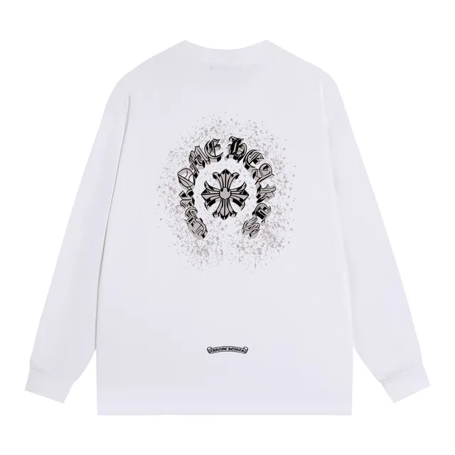 Chrome Hearts Cross Motif Graphic Back Long-Sleeve T-Shirt