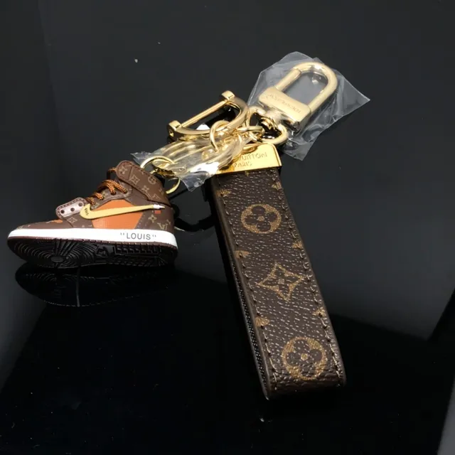 Louis Vuitton Monogram Mini Sneaker Keychain Strap Saddle Bag