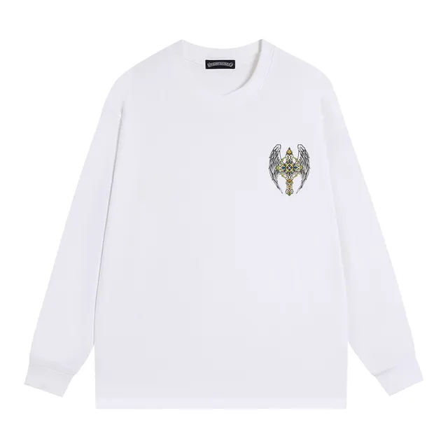 Chrome Hearts Winged Cross Graphic Black Long-Sleeve T-Shirt