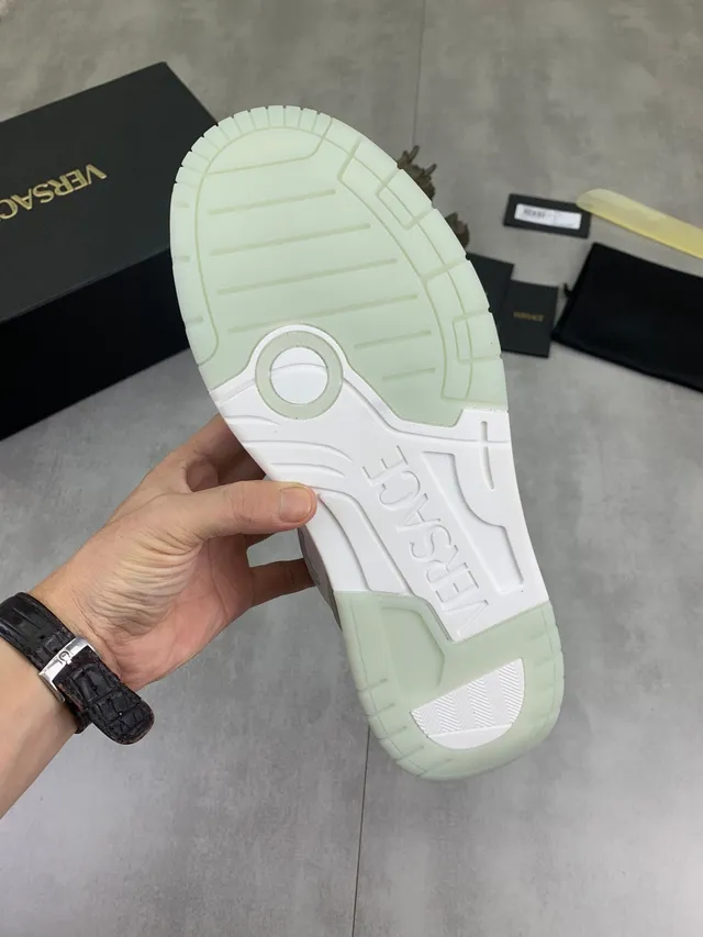 Versace Odissea White Embossed Greca Medusa Lifestyle Sneakers