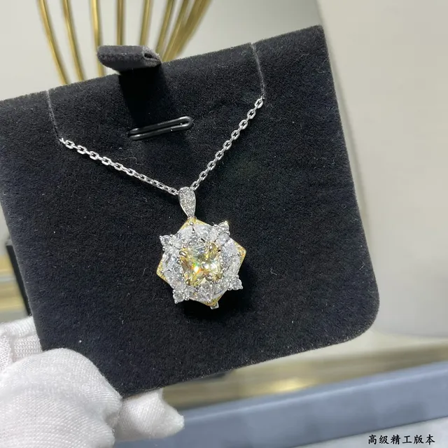 Floral Starburst Yellow and Clear Gemstone Dual-Tone Ring