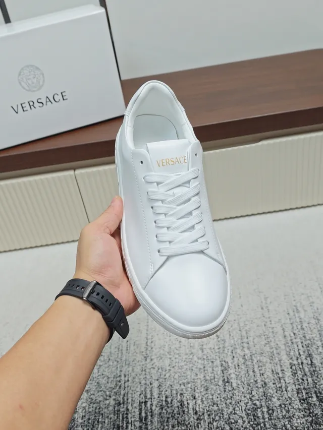 Versace Odissea White Greca Pattern Lifestyle Sneakers