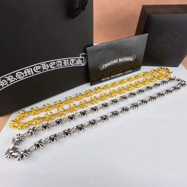 Chrome Hearts Floral-Link Silver-Toned Bracelet