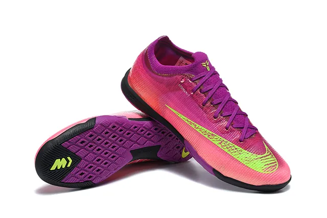 Nike Pink Purple Knit Upper Gradient Colorway Indoor Soccer Shoes