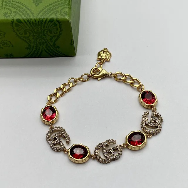 Gucci GG Marmont-Inspired Crystal and Cabochon Stone Bracelets
