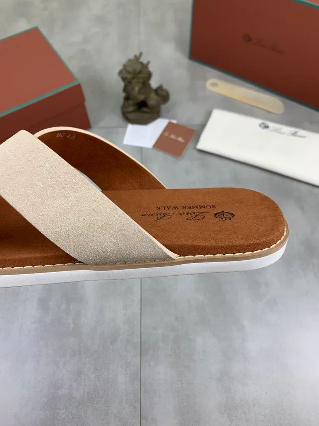 Brown Beige Crossed-Strap Slide-On Casual Sandals