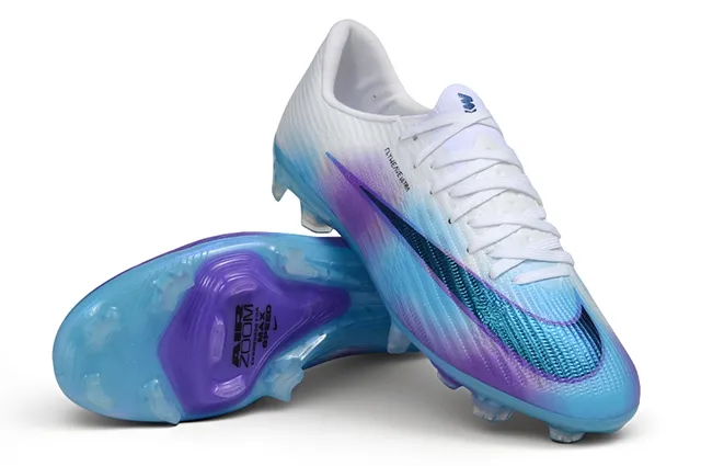 Nike White Multicolor Flyweave Ultra Upper Gradient Iridescent Overlay Firm-Ground Soccer Shoes