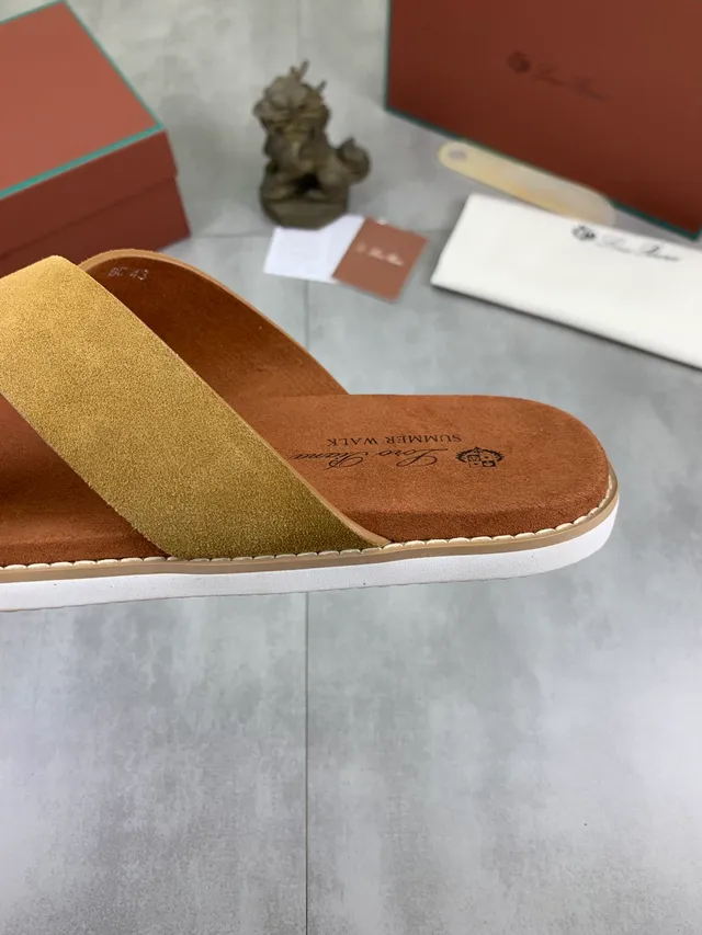 Brown Beige Crossed-Strap Slide-On Casual Sandals