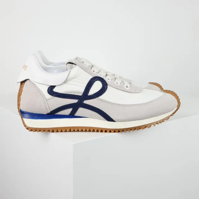 Loewe Anagram Sneaker Off-White Gray Navy Gum Lifestyle Sneakers