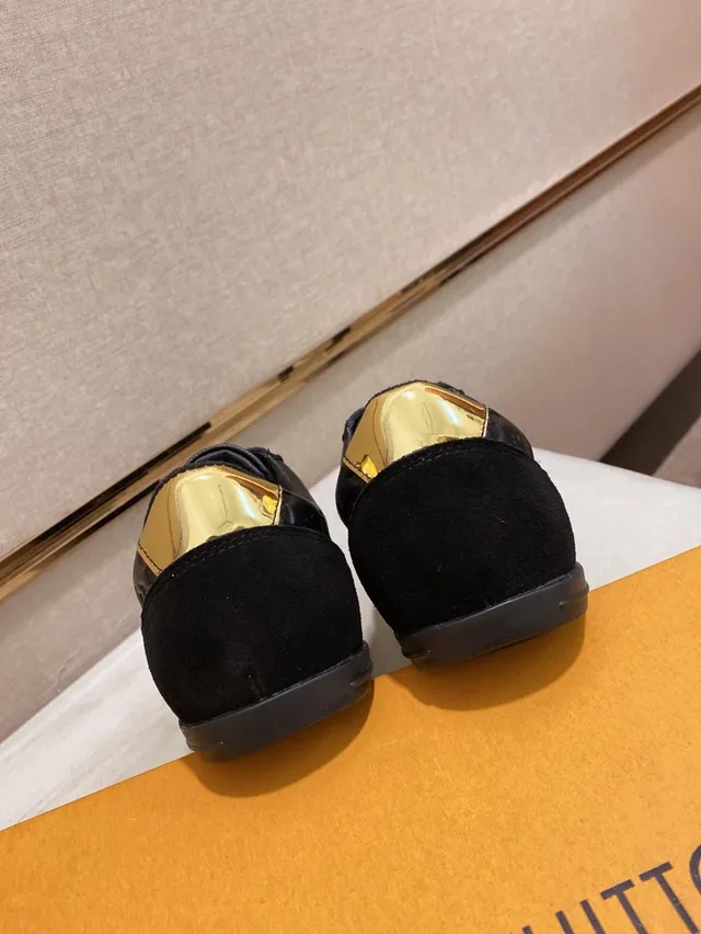 Louis Vuitton Black Monogram Suede Strap Lifestyle Sneakers