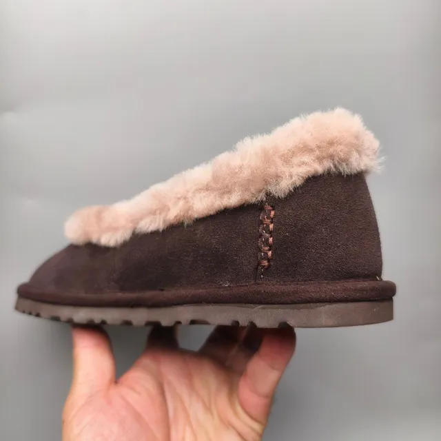 UGG Tasman Brown Suede Shearling-Lined Loafer