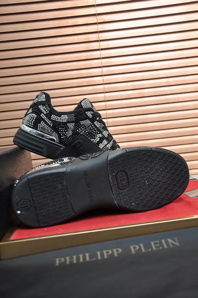 Philipp Plein Crystal-Embellished Logo Plaque Platform Lifestyle Sneakers