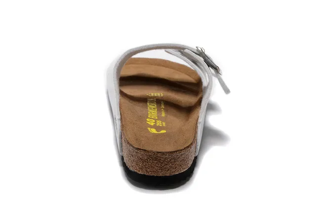 Birkenstock Arizona White Two-Strap Casual Sandals