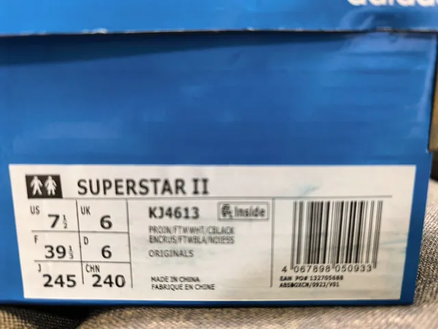 Adidas Superstar Denim Blue White Black Lifestyle Sneakers