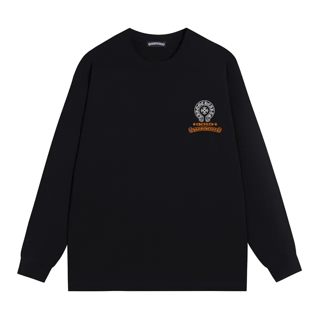 Chrome Hearts CHCARTS Graphic Print Black Long-Sleeve T-Shirt