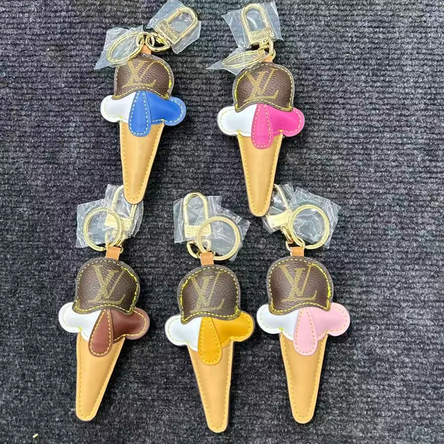 Louis Vuitton Brown Multicolor Leather Ice Cream Cone Monogrammed Top Phone Case
