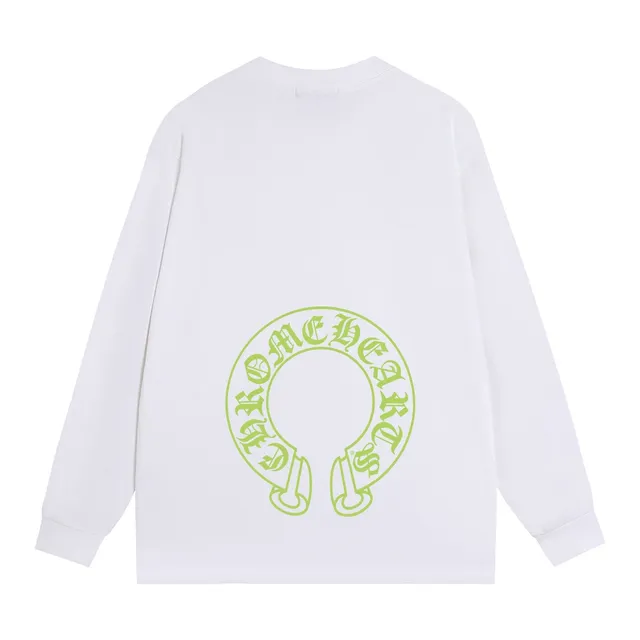 Chrome Hearts Circular Horseshoe Logo Black Long-Sleeve T-Shirt