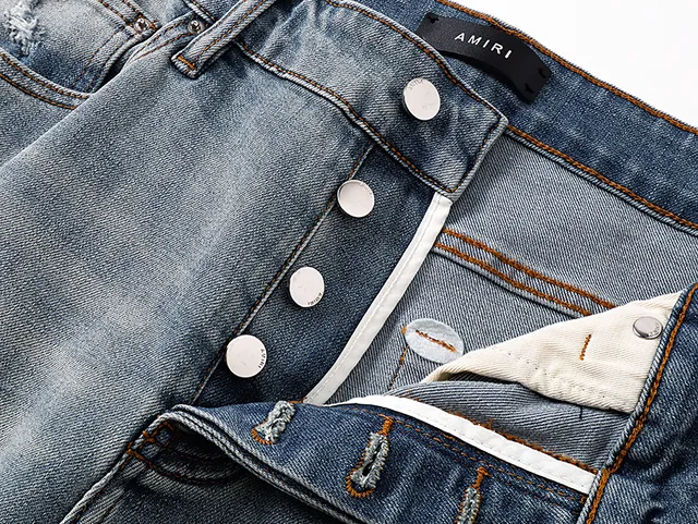 Blue Black Light-Wash Distressed Denim Mid-Thigh Length Shorts