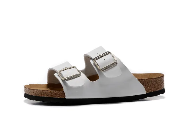 Birkenstock Arizona White Two-Strap Casual Sandals