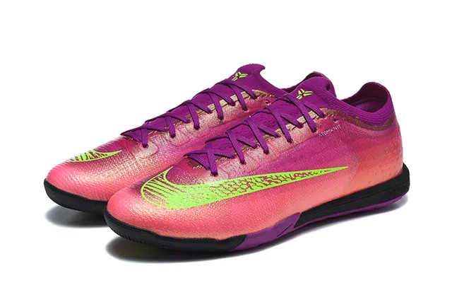 Nike Pink Purple Knit Upper Gradient Colorway Indoor Soccer Shoes