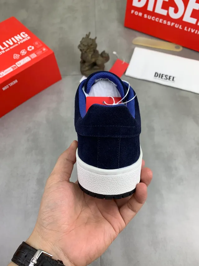 Diesel Navy Suede Lifestyle Sneakers