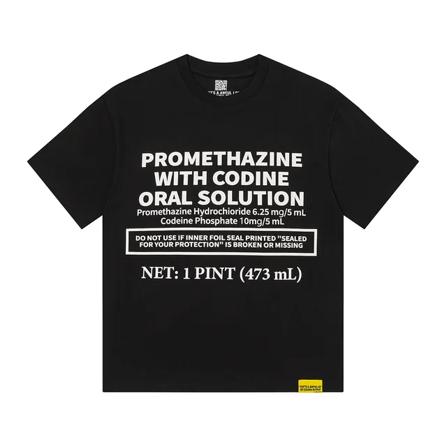 Awake NY Pharmaceutical Label Graphic T-Shirt