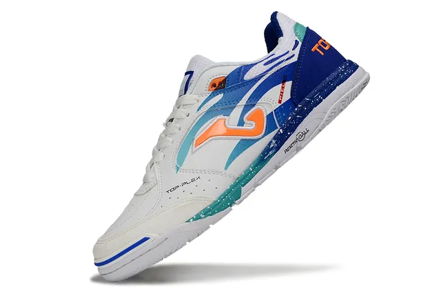 Joma Top-Plex White Blue Synthetic Upper Sneakers