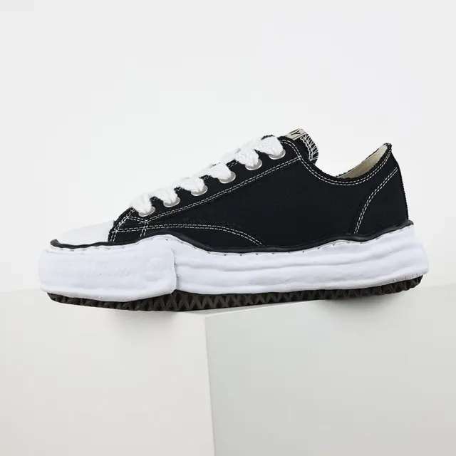 Maison Margiela Black White Deconstructed Layered Midsole Lifestyle Sneakers