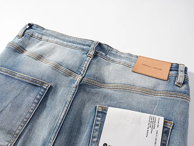 Purple Brand Distressed Light-Wash Slim-Fit Jeans
