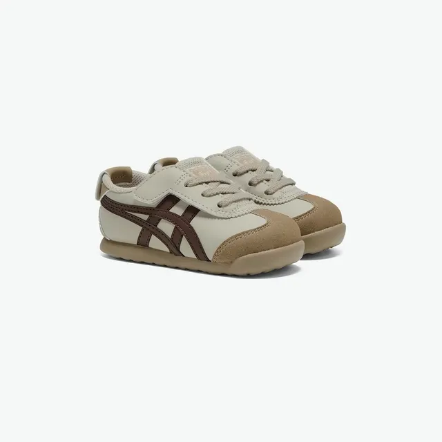 ASICS Beige Green Low-Top Lace-Up Lifestyle Sneakers