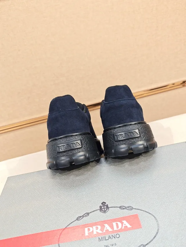 Prada Cloudbust Navy Suede Lifestyle Sneakers