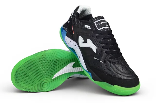 Joma Flex Black Green Perforated Synthetic Upper Lifestyle Sneakers