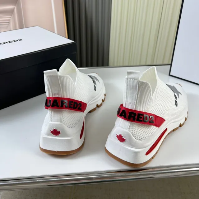 Dsquared2 ICON White Red Gum Lifestyle Sneakers