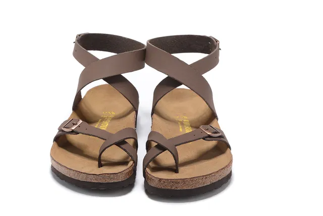Birkenstock Arizona Brown Cork Footbed Gladiator Sandals