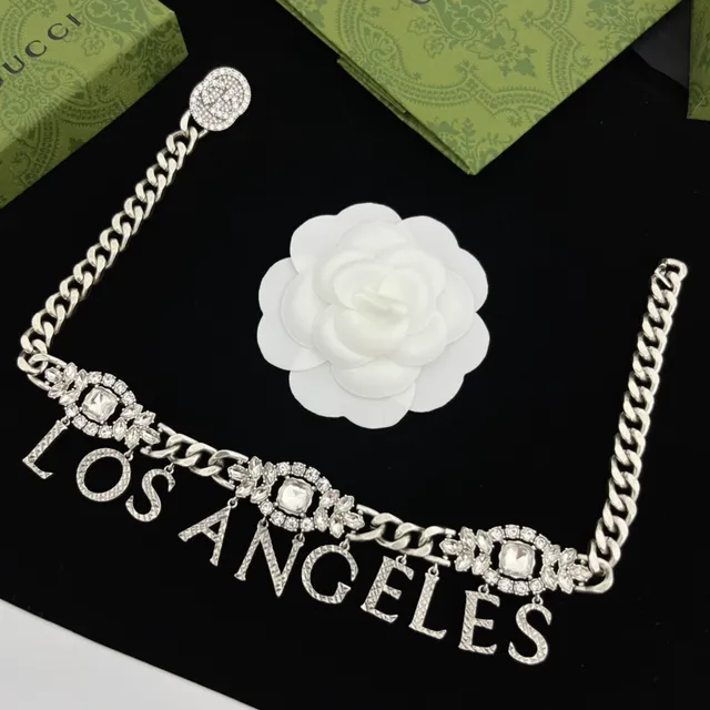 Chanel Los Angeles Crystal Lettering Curb Chain Fashion Belt Bag