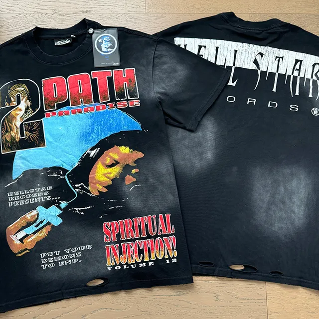 Hellstar Graphic Print Double-Sided T-Shirt