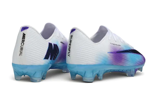 Nike White Multicolor Flyweave Ultra Upper Gradient Iridescent Overlay Firm-Ground Soccer Shoes