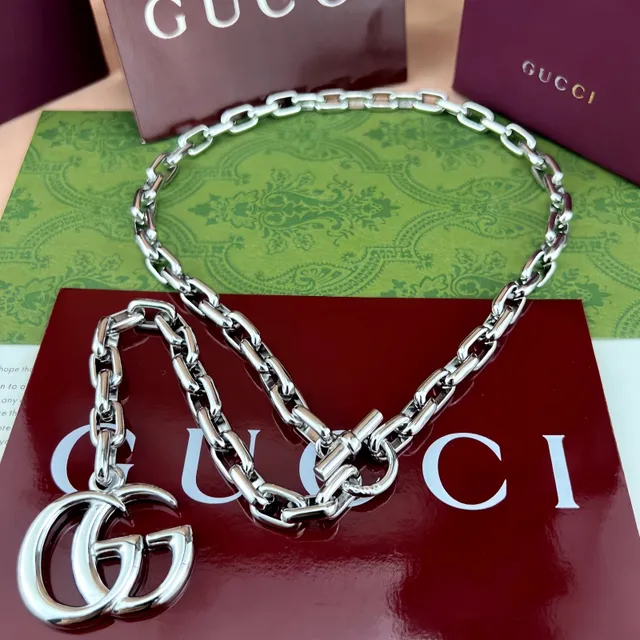 Gucci GG Marmont Gold-Tone Chain Bracelet