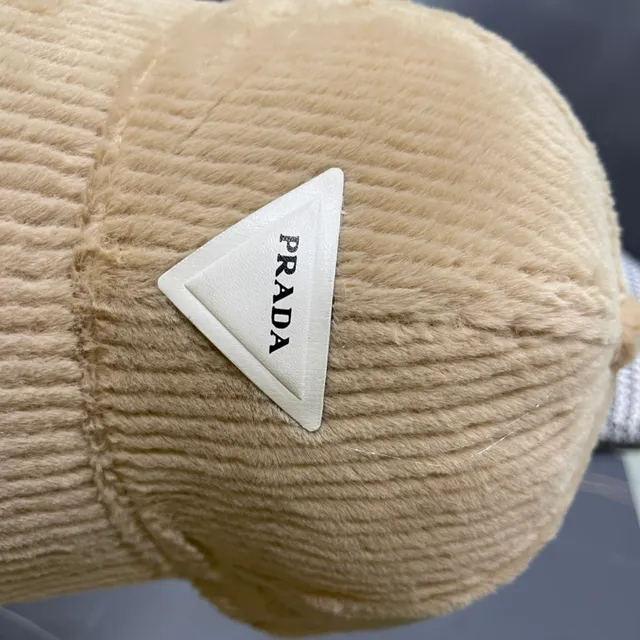 Beige Plush Corduroy Ear-Warming Headband Hat