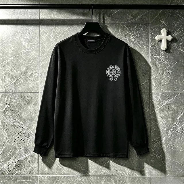 Chrome Hearts Graphic Back Print Black Long-Sleeve T-Shirt